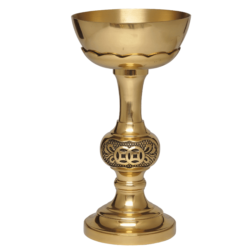 纯铜摆件液体酥油灯烛台佛具用品