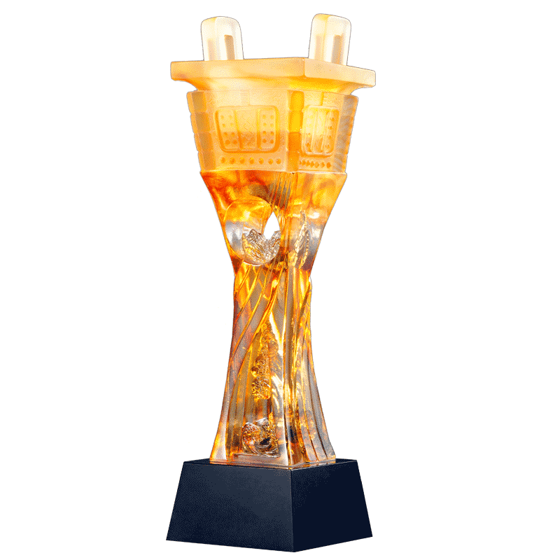 琉璃水晶创意优秀员工纪念品定制