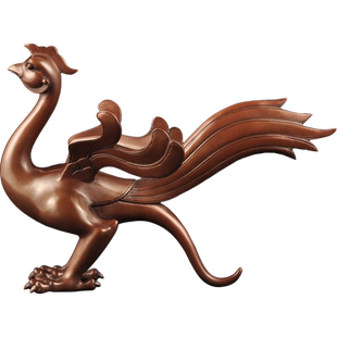 紫铜青龙白虎朱雀玄武摆件中式 家居客厅玄关装饰品乔迁商务礼品