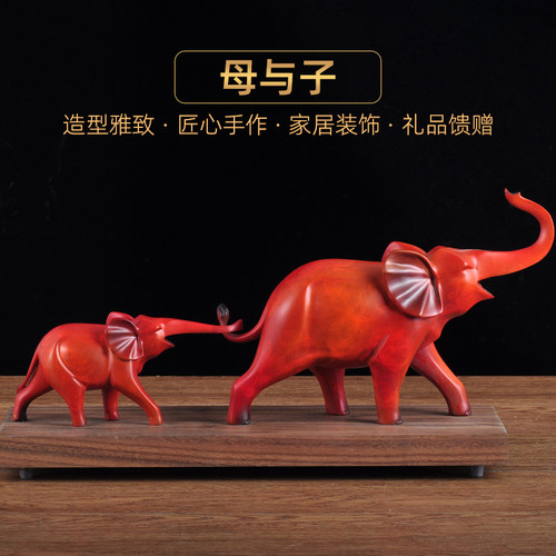 彩铜大象摆件净艺坊装饰
