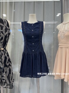 2026新款女装夏季法式初恋超仙蕾丝刺绣无袖背心连衣裙女夏