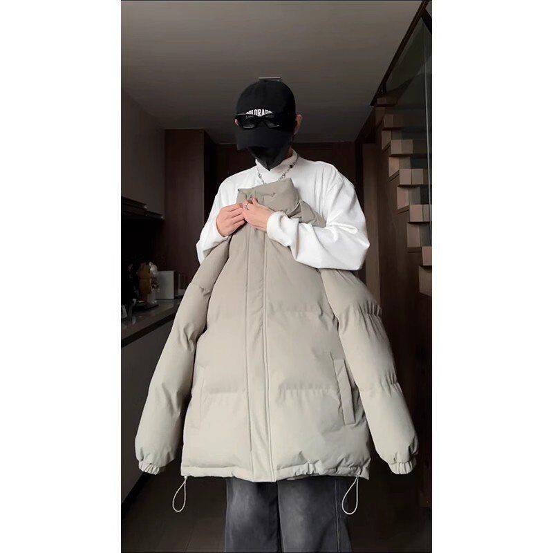 轻薄冬季新款立领韩系男款高级感面包穿服炸街搭棉服棉衣美式外套