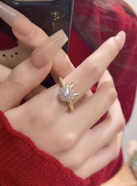 小龙龙年气质指环可女开口本命年