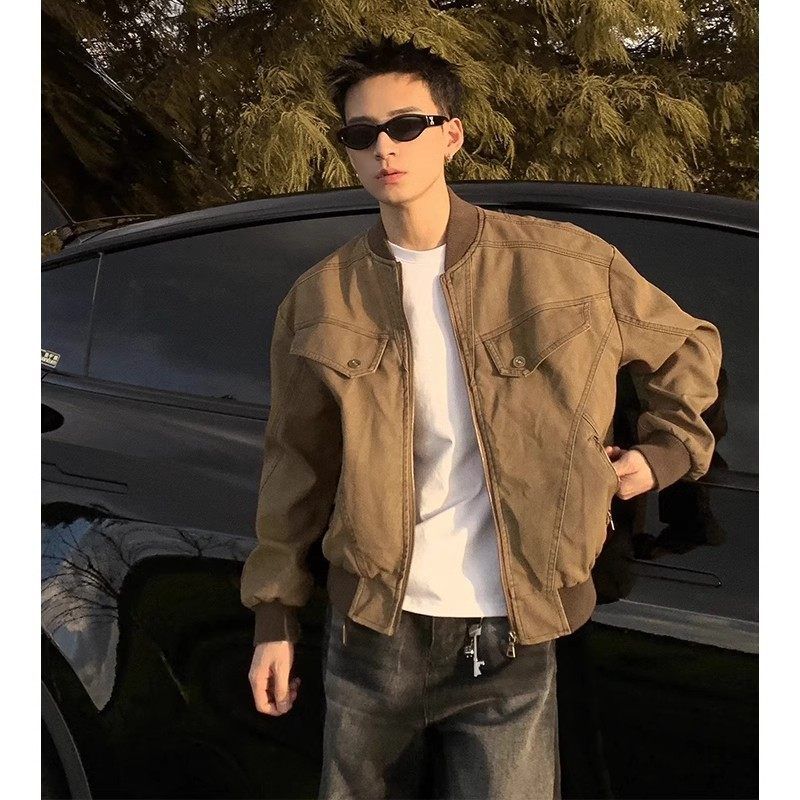 男lecanfit美式服短款潮牌复古