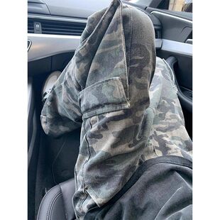 潮牌美式直筒裤薄款夏季男款工装裤彩口袋迷vibe多高街复古裤子风