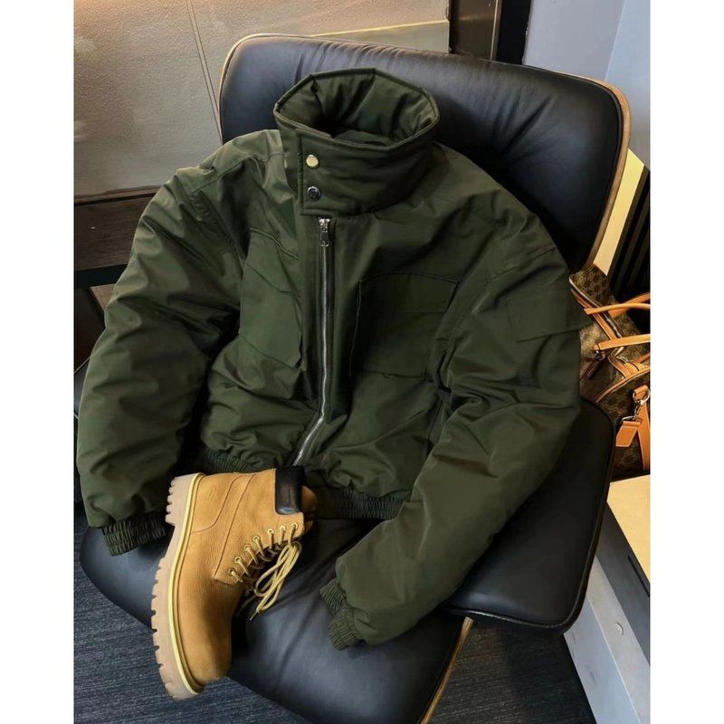 男夹克新款轻骑兵棉服立领秋冬季