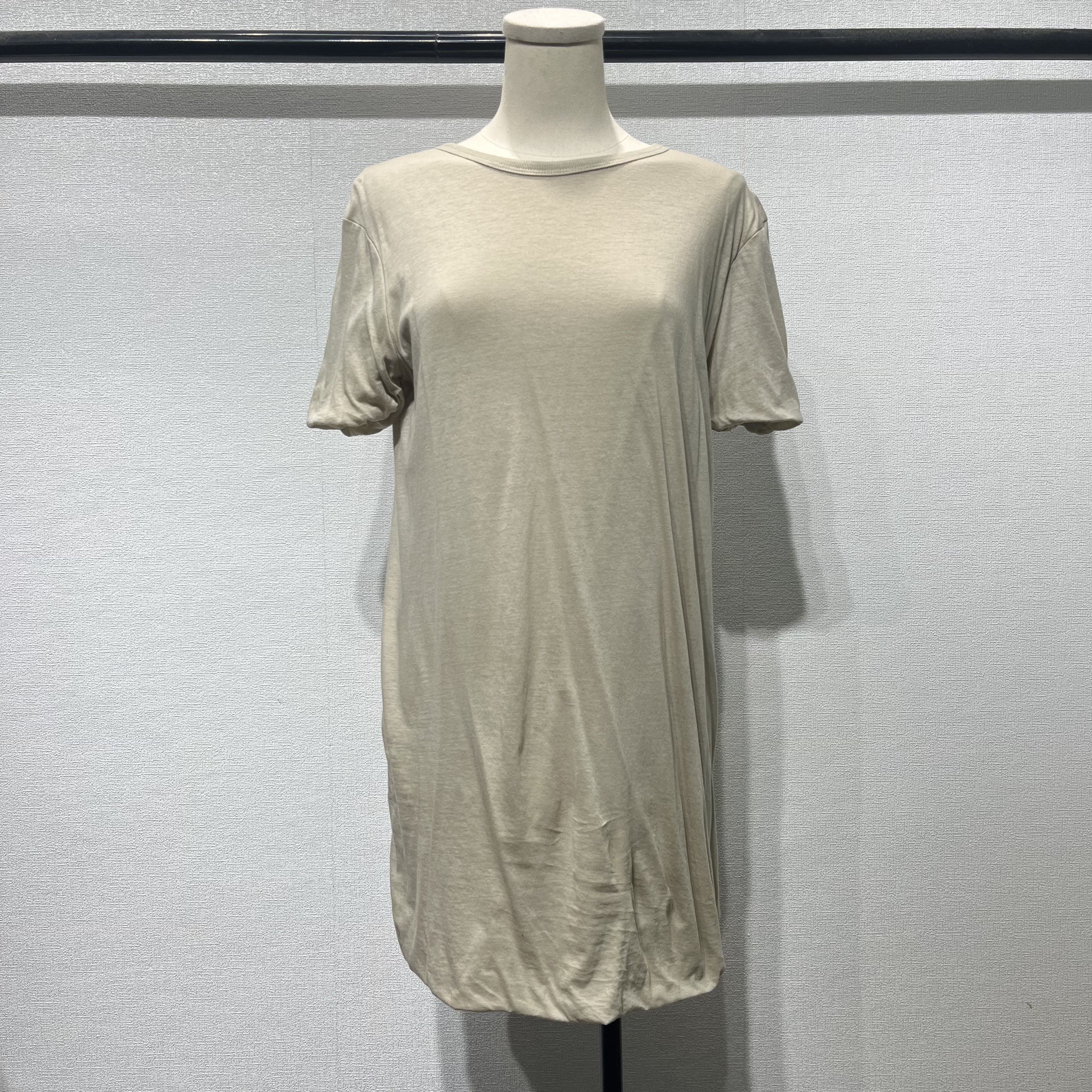 夏季暗黑风RO双层纯色圆领打底棉修身男女同款休闲中长款短袖T恤