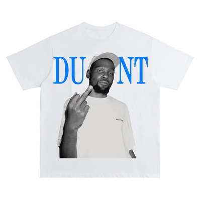 杜兰特美式复古数码印花T恤
