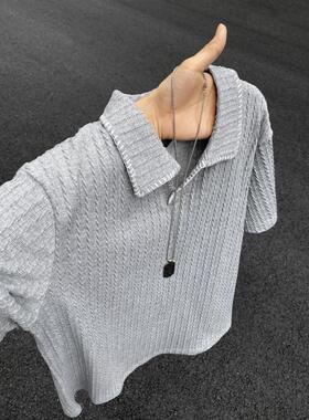 W454夏季短袖P27黑色灰色M到3XL