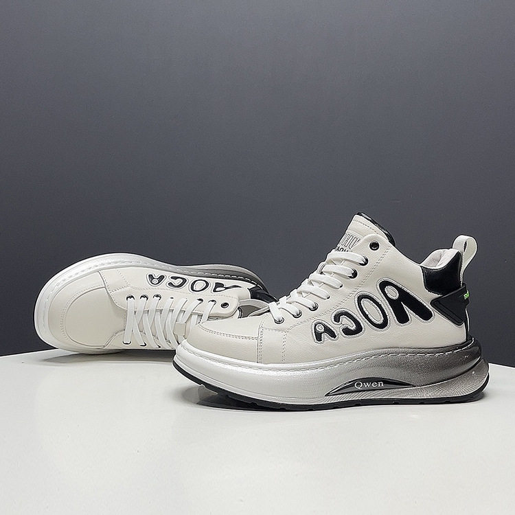 男士高帮鞋男百搭潮鞋时尚厚底老爹鞋男款潮牌运动休闲鞋子秋冬