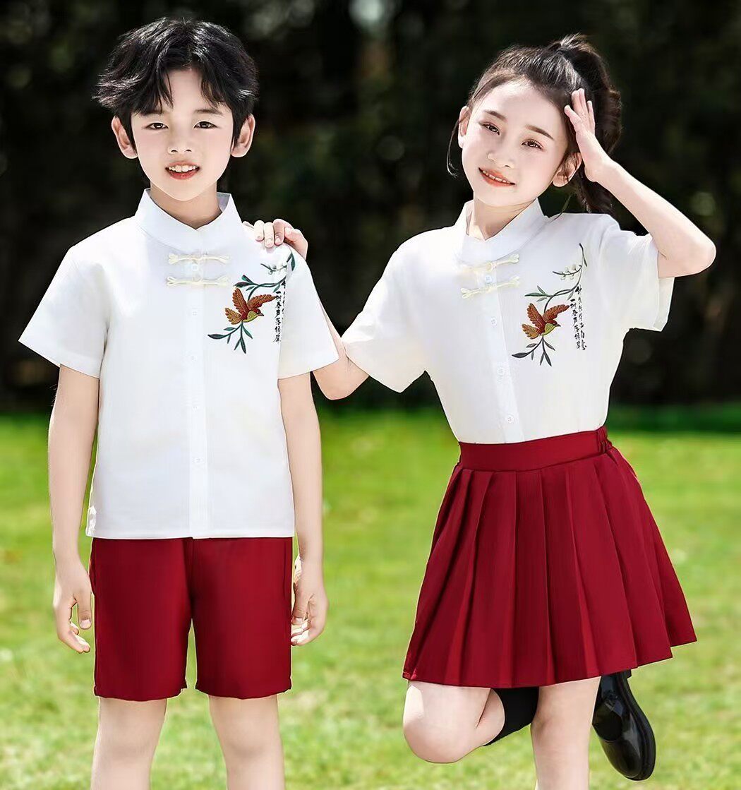六一儿童合唱服中小学生朗诵比赛表演服中国风演出服