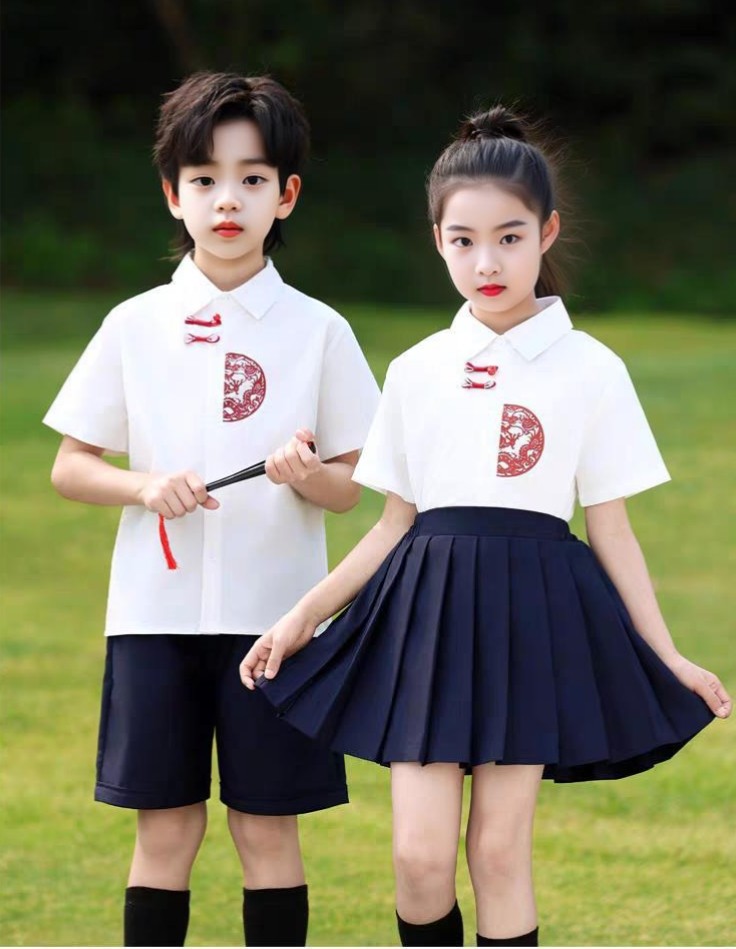 六一儿童演出服小学生夏装表演服国风学院风幼儿园毕业照合唱朗诵