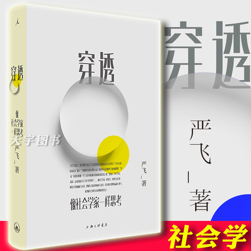正版现货 穿透：像社会学家一样思考 严飞 清华大学社会学家 中国社会图景 社会学概论理论 社会学的想象力 书籍 理想国图书