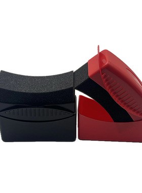 轮胎上蜡海绵隔离设计舒适握感带收纳盒子轮胎镀膜打蜡弧形海绵刷