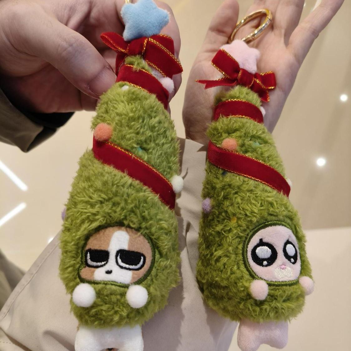 暹罗厘普圣诞树毛绒玩偶挂件