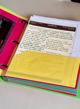 美式外贸A43孔活页文件夹学生