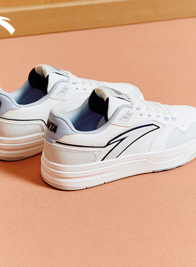 安踏街顽LITE经典夏季新款透气低帮板鞋小白鞋女运动鞋112538051