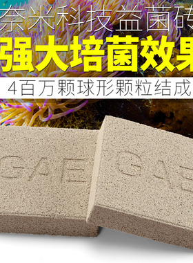 台湾GAE奈米益菌砖方砖淡海水缸除NO3超能细菌屋过滤材料神砖滤材