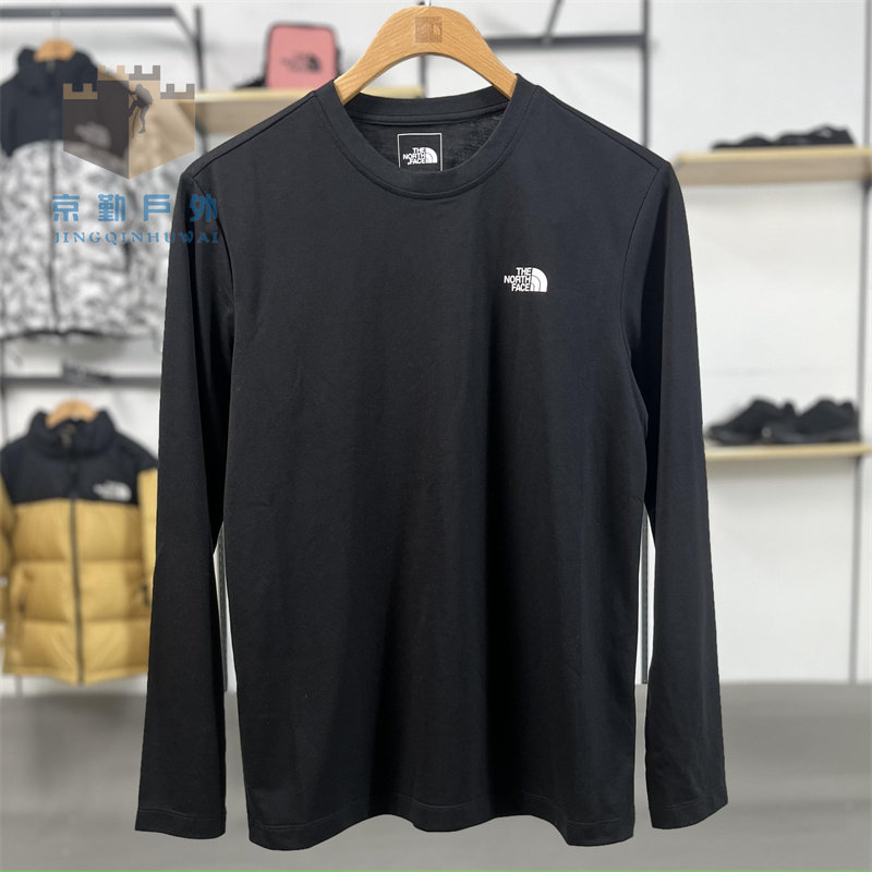 23秋冬季TheNorthFace北面男士户外运动透气宽松圆领长袖T恤|7QVD怎么看?