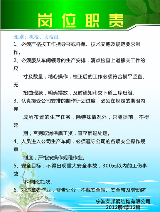 604画布海报展板喷绘贴纸图片510钢公司岗位职责机校火校组