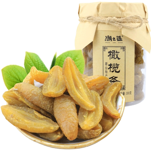 潮之选橄榄条片丝300g无核青橄榄果脯九制甘草橄榄肉广东特产零食