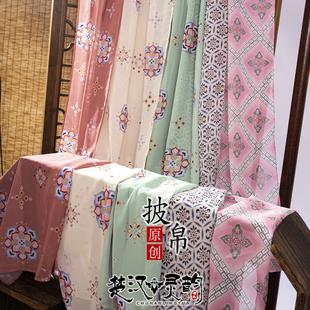 披帛 唐风 复原团花 原创正品 汉服女配饰 襦裙搭配