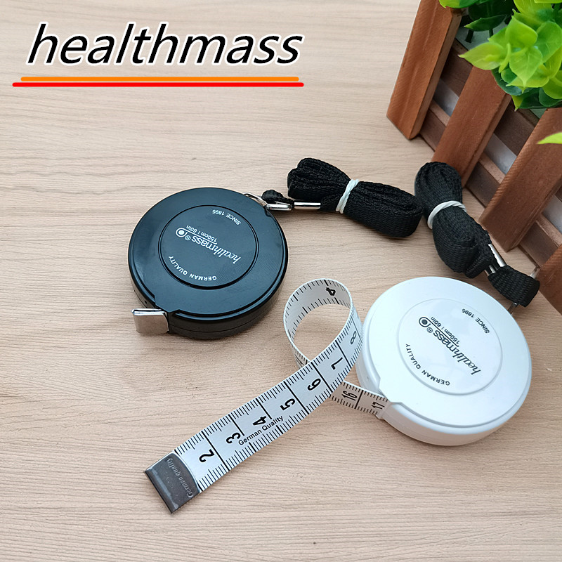 高品质healthmass自动伸缩尺子卷尺量衣软尺皮尺三围身高尺迷你尺