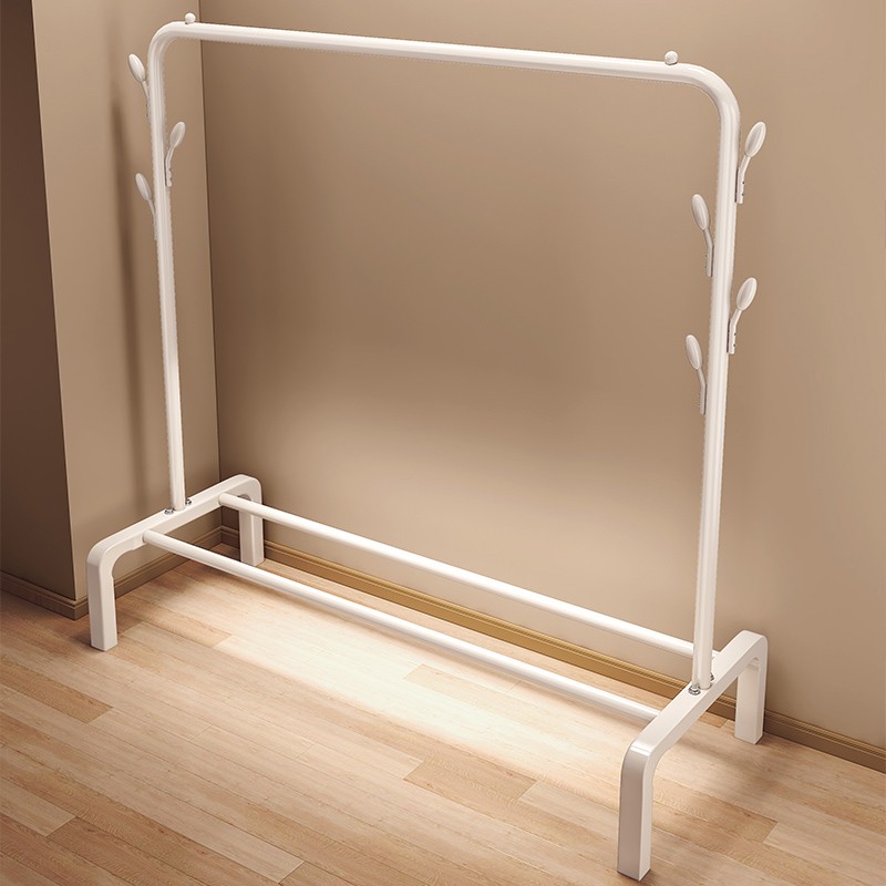 简易晾衣架落地家用室内阳台挂衣晒衣服子卧室宿舍移动置物衣帽架