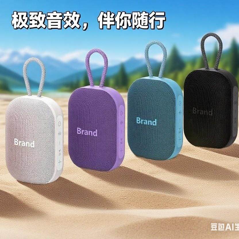 无线小钢炮国外便携重低音音响音箱运动户外蓝牙亚马逊高颜值跨境