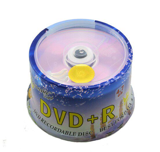 50片装香蕉dvd dvd-r刻录光盘光碟片dvd+r刻录 空白光盘4.7G 16X