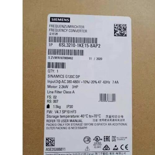 变频器6SL3210-1KE15-8AP26SL3210-1KE14-3AP26SL3210-1KE17-0AP2