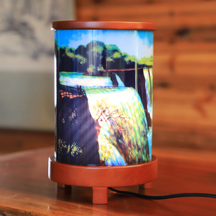 春光乍泄伊瓜苏瀑布旋转跑走马灯张国荣周边纪念品同款中式台灯具