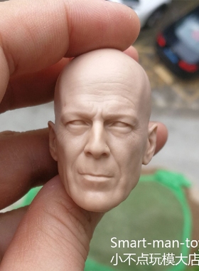 1/6白模头雕 虎胆龙威 终极警探 Die Hard 布鲁斯威利斯 老布