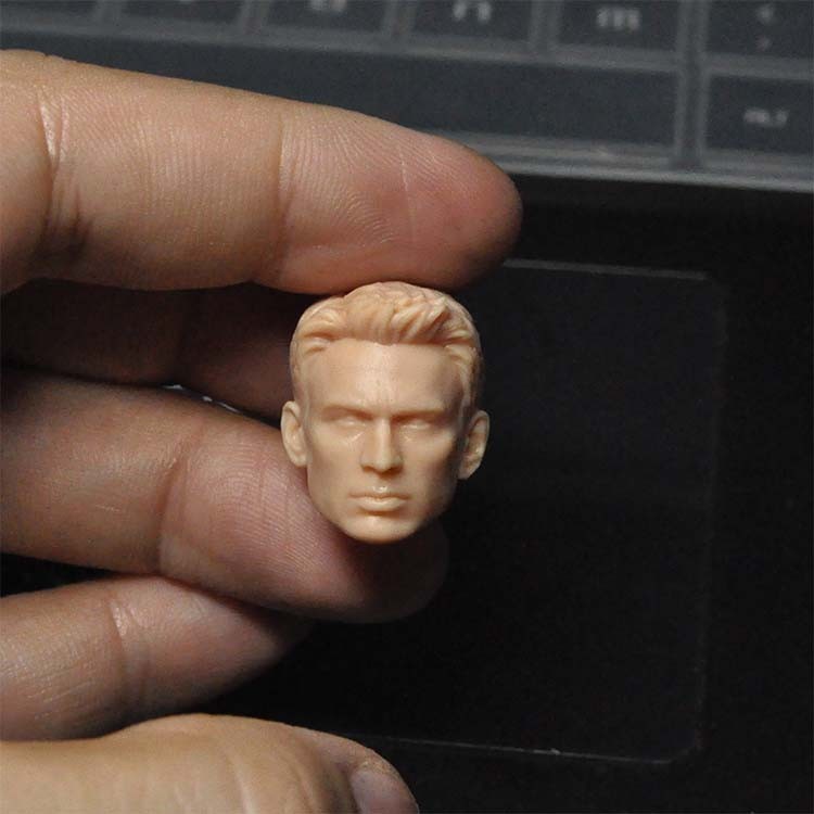 1/12 6寸 ml shf mafex 美国队长 网红没六真人头雕 红蜡白膜