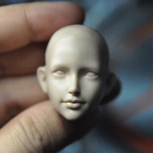 1/6白模 亚洲古典美女头雕  萝莉少女 兵人配件