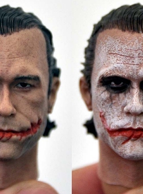 海外定制模 1/6 creg小丑1.0 希斯莱杰背头小丑 劫匪版 两种涂装