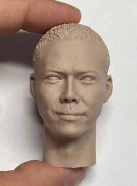 1/6白模 谢天华头雕 TVB 使徒行者 古惑仔 laughing哥 兵人配件