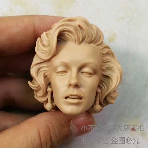 1/6女兵人白模 Marilyn Monroe 玛丽莲.梦露 女头雕 戴耳环货