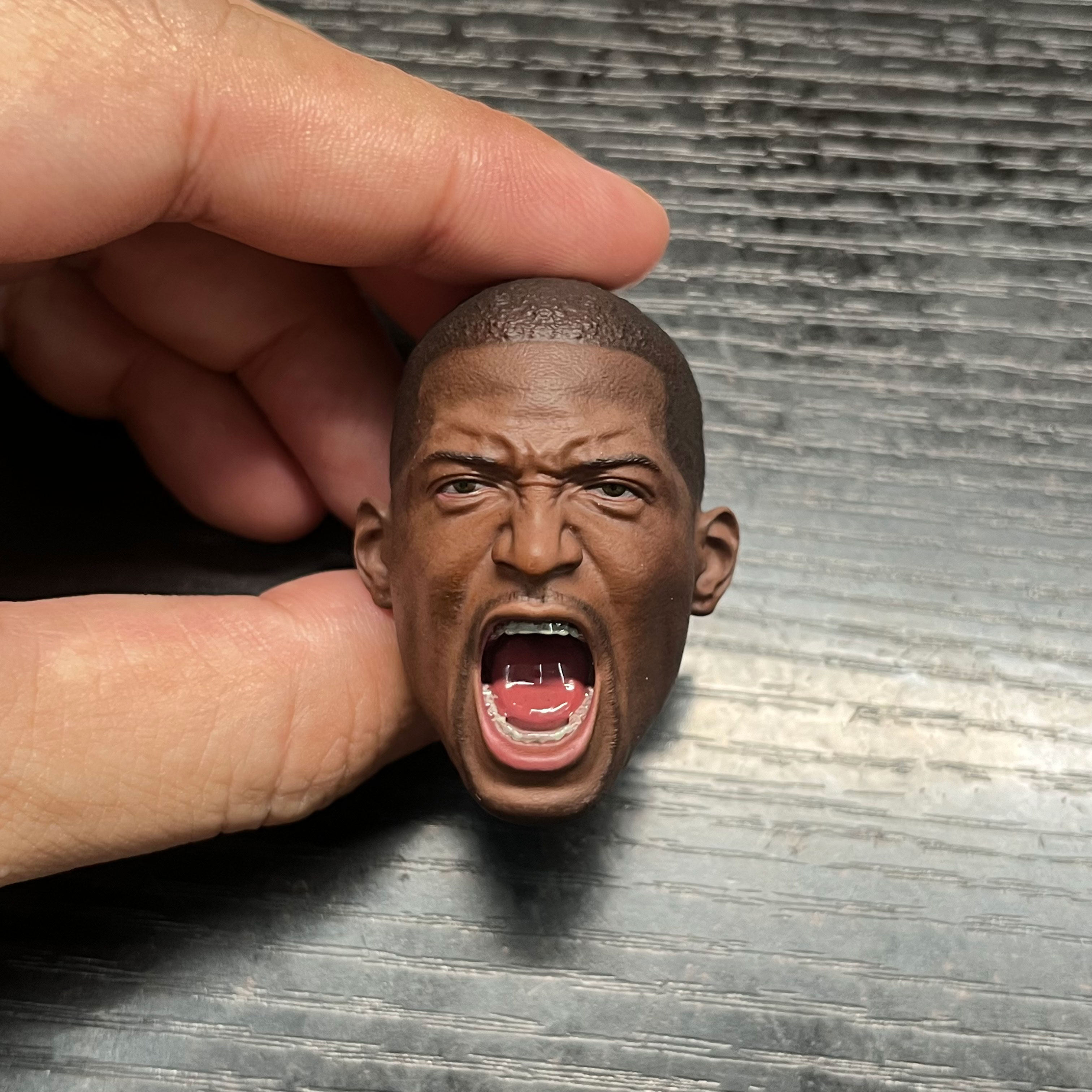 1/6 NBA球星 Tracy McGrady Tracy 咆哮 麦迪头雕
