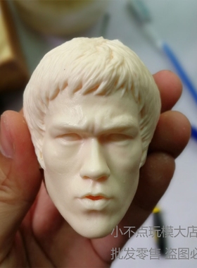 1/4白模头雕蜡像级 李小龙 enterbay 猛龙过江 兵人配件
