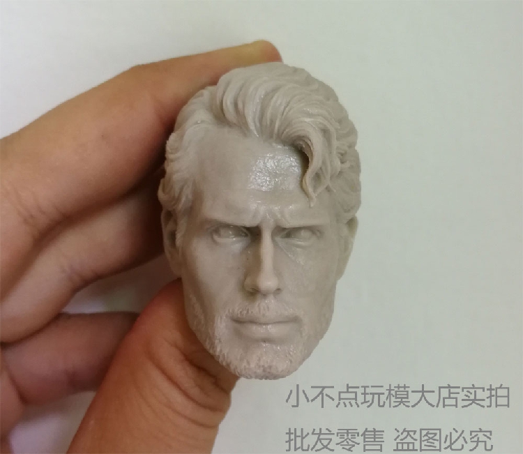 1/6 白模 头雕 BVS 蝙蝠侠大战超人 打工仔颓废办 亨利卡维尔