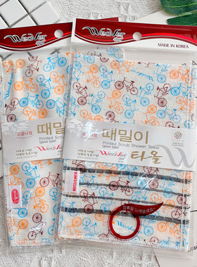 韩国进口weaver搓澡巾洗澡巾手套细纹不伤皮肤不疼双面女男士专用