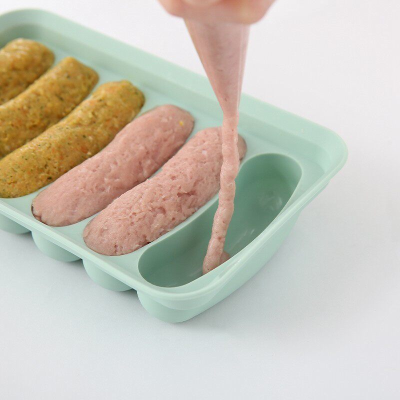 香肠模具宝宝硅胶自制儿童蒸肉肠婴儿家用食品级辅食蒸糕DIY模具