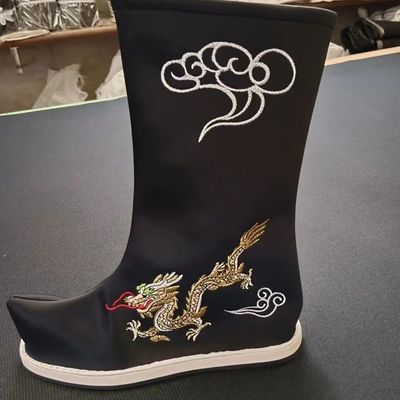 川剧变脸皇帝龙靴高底鞋朝靴子戏剧古装影视舞台龙靴古装男鞋大码