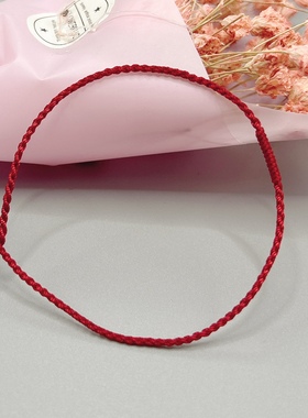 手工编织九乘金刚结本命年红手绳男女平安健康如愿好运手链脚绳