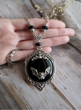 哥特蝙蝠复古洛丽塔项链戒指耳环