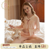 RoseTree女童纯棉睡衣春秋A类儿童公主风女孩宝宝家居服2025新款