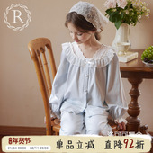 纯棉公主宝宝家居服套装 RoseTree儿童睡衣女孩2025新款 女童春秋季