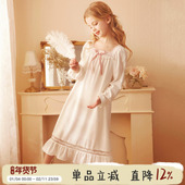 薄款 Rosetree女童睡裙儿童春秋季 纯棉长袖 睡衣公主女孩宝宝家居服