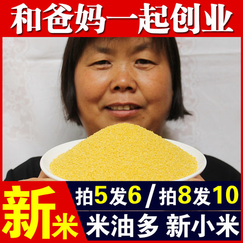 【拍5发6份】2025年新小黄米250g吃的小米粥五谷杂粮黄米月子米A